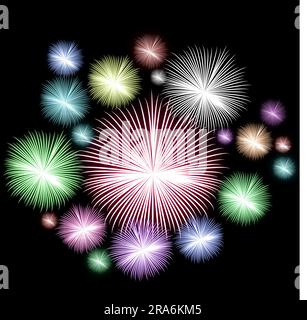 magnifique élégant motif étoile circulaire soleil explosion explosion explosion explosion explosion explosion feu floral design couleur texture vecteur eps mandala pack Illustration de Vecteur