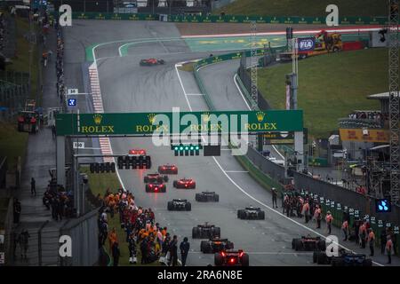 Spielberg, Autriche. 01st juillet 2023. Le tour de formation. 01.07.2023. Championnat du monde Formula 1, Rd 10, Grand Prix d'Autriche, Spielberg, Autriche, Jour de Sprint. Le crédit photo doit être lu : images XPB/Press Association. Crédit : XPB Images Ltd/Alamy Live News Banque D'Images