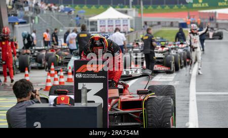 Spielberg, Autriche. 01st juillet 2023. Circuit Red Bull Ring, Spielberg, Autriche, 01 juillet 2023, N°55 Carlos Sainz MEX Scuderia Ferrari au cours DE LA FORMULE 1 ROLEX GROSSER PREIS VON ÖSTERREICH 2023 - course Sprint - Championnat Formule 1 crédit: Live Media Publishing Group/Alay Live News Banque D'Images