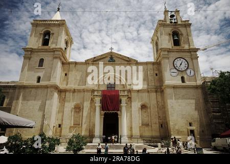 St. Co-cathédrale de John à la Valette, Malte Banque D'Images