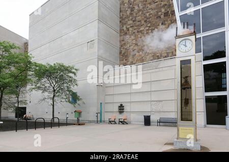 Horloge à vapeur de l'Indiana Banque D'Images