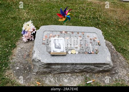 Cimetière grave de John Dillinger Crown Hilll à Indianapolis, Indiana Banque D'Images