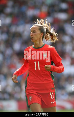 Londres, Royaume-Uni. 01st juillet 2023. Londres, 6 avril 2023: Tatiana Pinto (11 Portugal) lors du match international de football amical entre l'Angleterre et le Portugal au stade MK, Milton Keynes, Angleterre. (Pedro Soares/SPP) crédit: SPP Sport presse photo. /Alamy Live News Banque D'Images