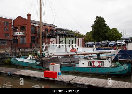 Mud Dock café, à Bristol Banque D'Images