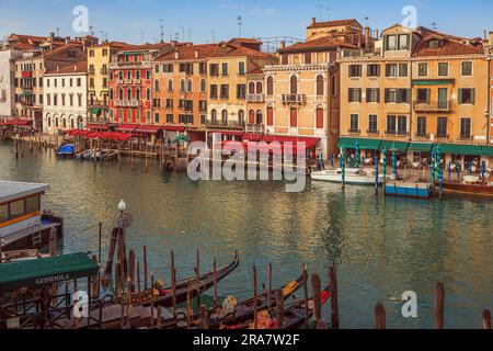 Venise, Italie sur le Grand Canal. Banque D'Images