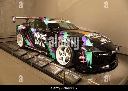 Oyama, Sunto-gun, Shizuoka, Japon - 27 mars 2023 : Toyota Supra (GR SUPRA Drift par HKS) spécialement personnalisé pour le Goodwood Festival of Speed 2019. Banque D'Images