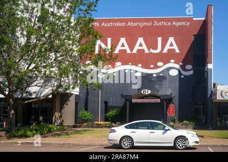 L'Agence de la justice applicable aux Autochtones de l'Australie du Nord ou NAAJA dans Smith Street dans la ville de Darwin CBD. Darwin, Territoire du Nord, Australie. Banque D'Images