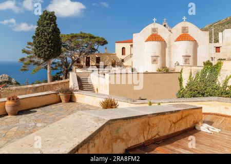 Monastère de Preveli, district de Rethymno, Crète, Grèce, monastère de Preveli, Crète, Grèce Banque D'Images