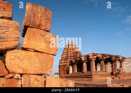 Temple de Yellamma à Badami, Karnataka, Inde du Sud, Inde, Asie Banque D'Images