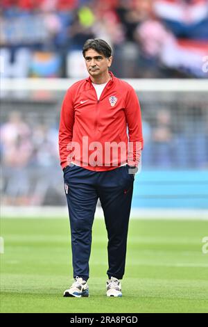 ROTTERDAM, PAYS-BAS - JUIN 18: Directeur de Croatie Zlatko Dalic avant le match final de l'UEFA Nations League 2022/23 entre la Croatie et l'Espagne à de K Banque D'Images