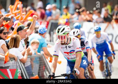 Peter Sagan (TOTALENERGIES) lors de la montée finale de la première étape du Tour de France 2023 à Bilbao, Espagne Banque D'Images