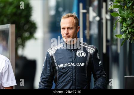 Spielberg, Autriche. 01st juillet 2023. REINDLER Karl, pilote de voiture médicale de la FIA, portrait, lors de la ronde 7th du Championnat de Formule 2 de la FIA 2023 de 30 juin à 2 juillet 2023 sur l'anneau de taureau rouge, à Spielberg, Autriche - photo Florent Gooden/DPPI crédit: DPPI Media/Alay Live News Banque D'Images