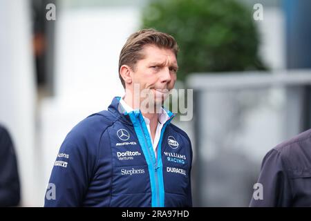 Spielberg, Autriche. 01st juillet 2023. VOWLES James, Team principal de Williams Racing, portrait lors de la manche 7th du Championnat de Formule 2 de la FIA 2023 de 30 juin à 2 juillet 2023 sur l'anneau de taureau rouge, à Spielberg, Autriche - photo Florent Gooden/DPPI crédit: DPPI Media/Alay Live News Banque D'Images