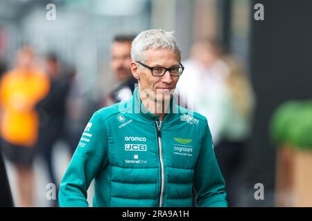 KRACK Mike (ger), Directeur général de l'équipe Aston Martin F1, portrait lors de la ronde 7th du Championnat de Formule 2 de la FIA 2023 de 30 juin à 2 juillet 2023 sur l'anneau de taureau rouge, à Spielberg, Autriche crédit: Agence de photo indépendante Srl/Alay Live News Banque D'Images