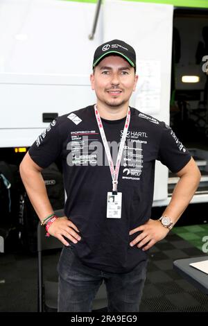 SPIELBERG, Autriche. 1st juillet 2023. Jorge Lorenzo, ESP, ancien champion du monde de MotoGP, F1 au Red Bull Ring, Oesterreich Ring, Formule 1, Grand Prix AUTRICHIEN, Grosser Preis von OESTERREICH, GP d'Autriche, Motorsport, Formel1, image payante, Copyright © Andy KNOTH/ATP images (KNOTH Andy/ATP/SPP) Credit: SPP Sport Press photo. /Alamy Live News Banque D'Images