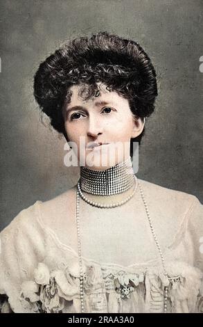 MABEL SUSAN (née Forbes) baronne ST OSWALD de Nostell épouse du second baron. Une hôtesse populaire au Prieuré de Nostell, Wakefield. Date: ? - 1919 Banque D'Images