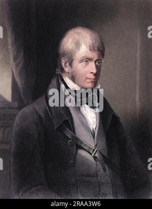 SIR WALTER SCOTT auteur écossais Date: 1771 - 1832 Banque D'Images