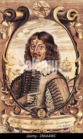 JOHN THOMPSON commandant naval Date: 1617 - ? Banque D'Images