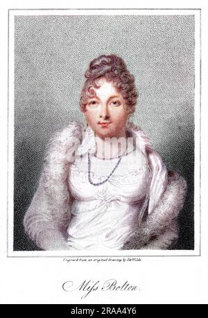 MARY CATHERINE (née Bolton) dame THURLOW (1790 - 1830), actrice, épouse d'Edward, deuxième baron T. Banque D'Images