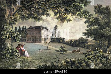 Woodland House, siège de sir John Julius Angerstein : aujourd'hui, c'est une ressource culturelle où des expositions sont régulièrement organisées. Date: 1786 Banque D'Images