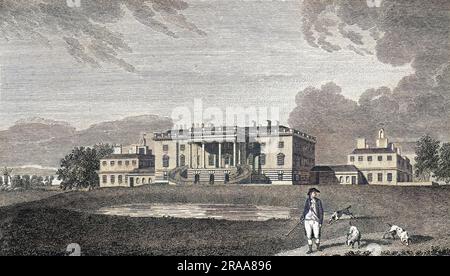 Le siège de monsieur Gregory page Turner, autrefois la plus belle maison de Blackheath mais hélas, disparu depuis longtemps... Date : fin du 18th siècle Banque D'Images