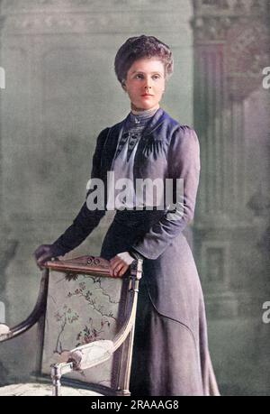 PRINCESSE ALICE D'ALBANY COMTESSE d'ATHLONE (1883 - 1981) petite-fille de la reine Victoria, épouse du prince Alexander de Teck. Photo au moment de son mariage. Date: 1904 Banque D'Images