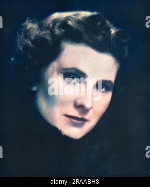 Lady Georgiana Mary Curzon, fille du cinquième comte de Curzon et de la comtesse Howe Date: 1935 Banque D'Images