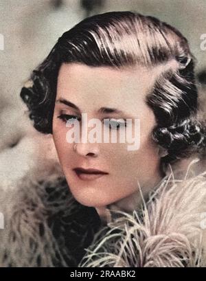 Lady Georgiana Mary Curzon, fille du cinquième comte de Curzon et de la comtesse Howe Date: 1935 Banque D'Images