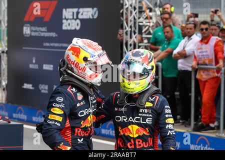 Spielberg, Styrie, Autriche. 2nd juillet 2023. Podium Celebration.during FORMULA 1 ROLEX GROSSER PREIS VON OSTERREICH 2023 - Jun29 à Jul2 dans RedbullRing - Spielberg, Autriche (Credit image: © Alessio de Marco/ZUMA Press Wire) USAGE ÉDITORIAL SEULEMENT! Non destiné À un usage commercial ! Crédit : ZUMA Press, Inc./Alay Live News Banque D'Images