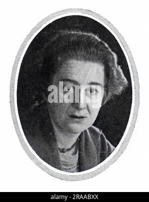 Elisabeth Scott, architecte, dont le design a été l'entrée gagnante de plus de soixante-dix soumis pour le nouveau Théâtre commémoratif de Shakespeare à Stratford-on-Avon. Le théâtre précédent avait brûlé en 1926 Date: 1928 Banque D'Images