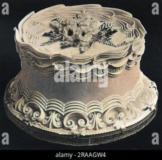 Gâteaux de mariage et de spécialité. Gâteaux de mariage à un étage Date: 1936 Banque D'Images