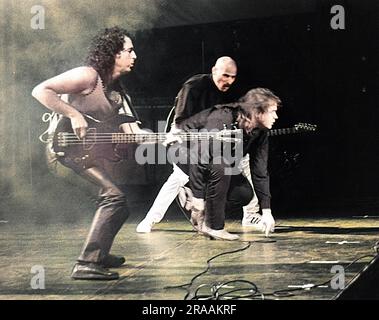 Meat Loaf en concert au Penwith Rock Festival, Cornwall. Date: 1983 Banque D'Images