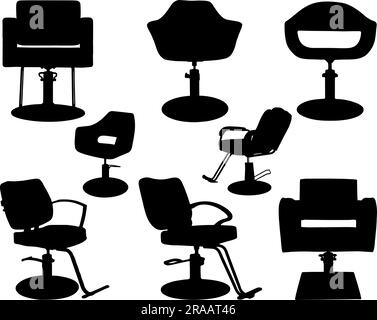 Ensemble de coiffeur Silhouette Illustration de Vecteur