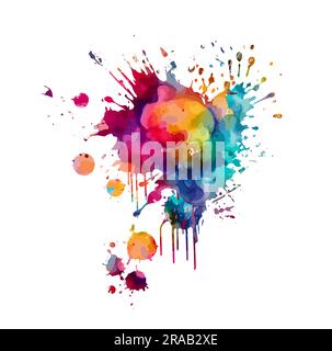 transfert coloré sur fond blanc. Illustration vectorielle Illustration de Vecteur