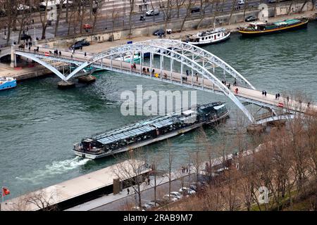 J'adore Paris en février Banque D'Images