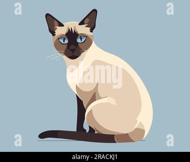 Une jolie illustration du vecteur de chat Barmen Illustration de Vecteur