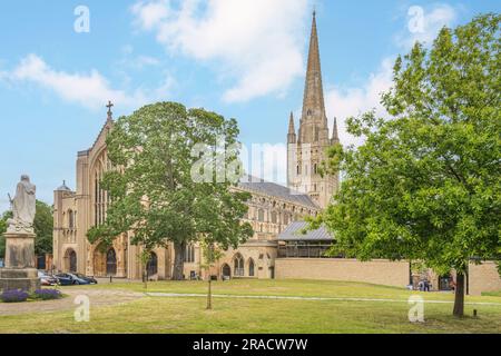 Cathédrale de Norwich en Angleterre Banque D'Images
