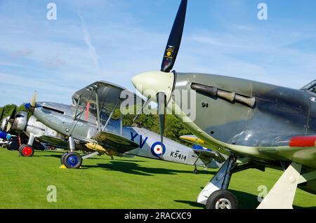 Hawker Sea Hurricane IB, G-BKTH, Z7015, Shuttleworth Collection, Old Warden, Biggleswade, Bedfordshire, Angleterre, Banque D'Images