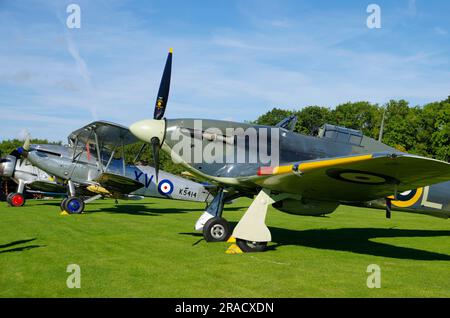 Hawker Sea Hurricane IB, G-BKTH, Z7015, Shuttleworth Collection, Old Warden, Biggleswade, Bedfordshire, Angleterre, Banque D'Images