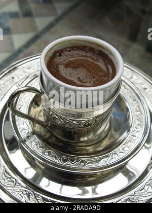 Un café turc à l'hôtel four Seasons, Sultanahmet, Istanbul, Tur Banque D'Images