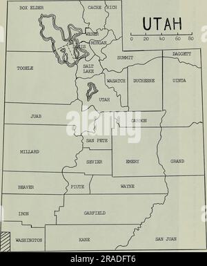 'Les effets du développement de l'eau sur les populations du Quail de Gambel dans le sud-ouest de l'Utah' (1964) Banque D'Images