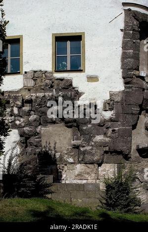 Tour orientale de la Porta Praetoria à Ratisbonne, Bavière, Allemagne, l'une des deux seules portes romaines restantes au nord des Alpes, Banque D'Images