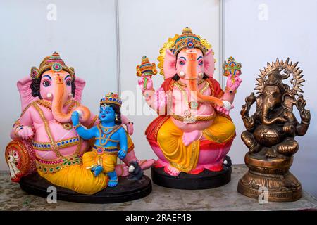 Bommai Kolu, festival de Kolu est une exposition de poupées et de figurelles célébrée pendant le festival de Navratri au Tamil Nadu, Inde du Sud, Inde, Asie Banque D'Images