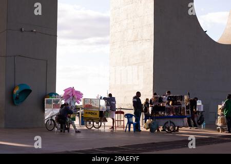 Brasilia, Brésil, nature, bâtiments historiques, style de vie, personnes Banque D'Images