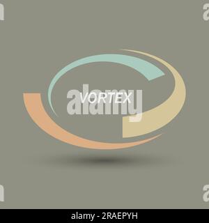 Élément de design du logo Vortex. Icône vectorielle colorée. Illustration de Vecteur