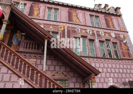 ancienne mairie de mulhouse en alsace (france) Banque D'Images