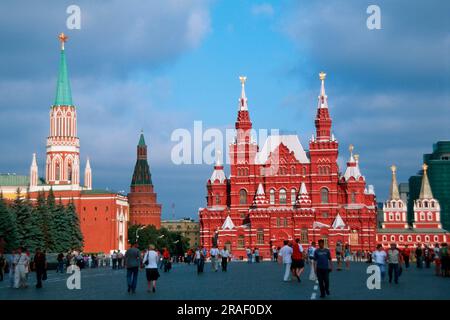 Musée historique, Tour Nicolas du Kremlin, place Rouge, Moscou, Russie Banque D'Images