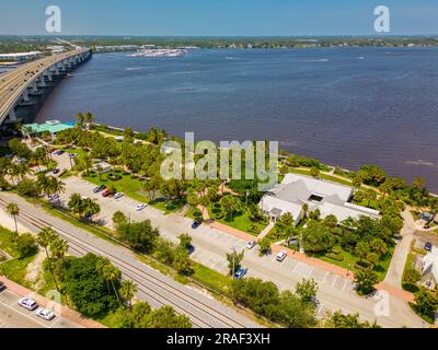 Photo d'un drone aérien Flagler Park Stuart Florida Banque D'Images