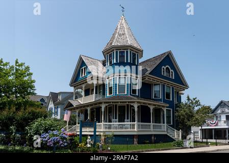Architecture victorienne tardive, Cape May, New Jersey, USA Banque D'Images