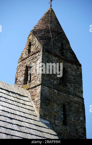 L'église de l'Assomption de Strei est une église orthodoxe située à proximité de Calan, dans le comté de Hunedoara. Roumanie Banque D'Images